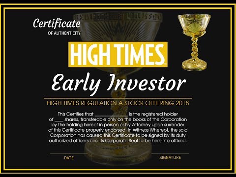 Why are People Investing in High Times?
