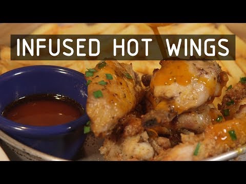 Baked Blue Cheese Hot Wings with Infused Buffalo Sauce Recipe