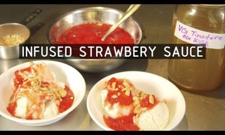 Cannabis Infused Strawberry Sauce (Ice Cream Sundae): Infused Eats #65